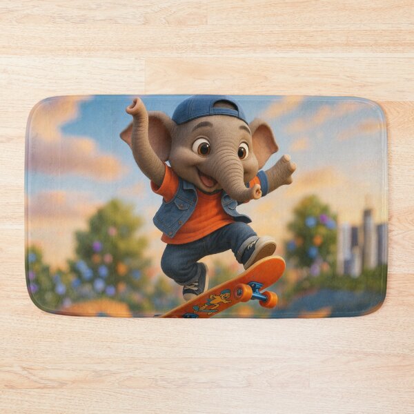 Item preview, Skater Indian Elephant designed and sold by Sillytoe.