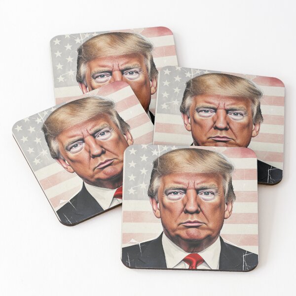 Item preview, Weathered Trump Portrait - Colorful Conflict designed and sold by CleverCulture.