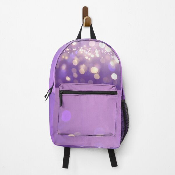 Item preview, Purple dreamy glitter bokeh with soft golden lights designed and sold by SassyArtistry.