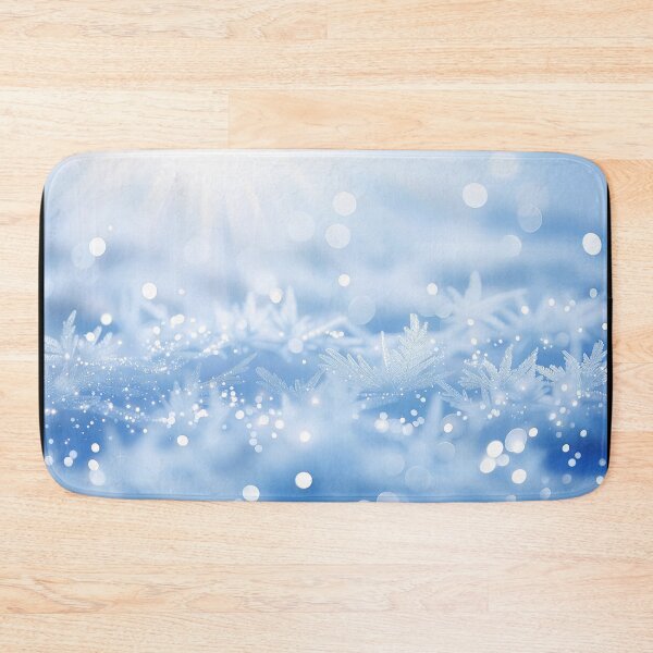 Item preview, Sunlit icy winter background with sparkling frost crystals designed and sold by SassyArtistry.