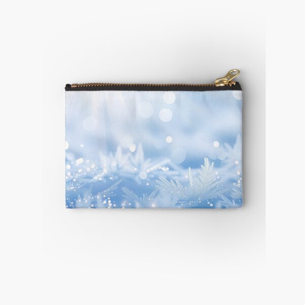 Item preview, Sunlit icy winter background with sparkling frost crystals designed and sold by SassyArtistry.