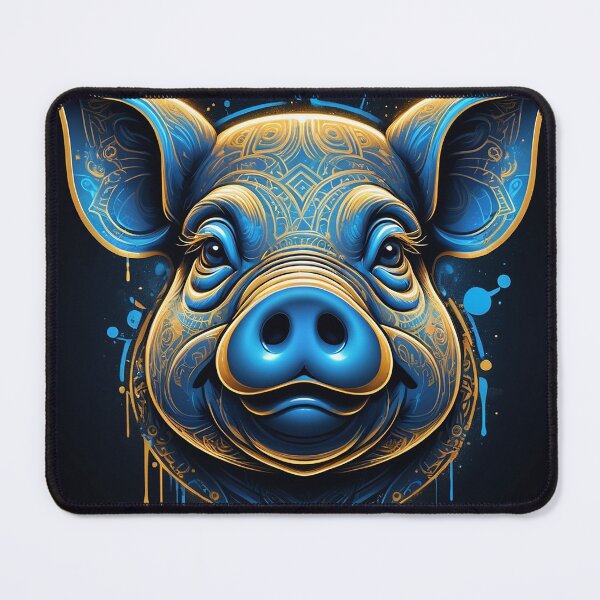 Item preview, Chinese Zodiac Pig – Prosperity & Abundance | Neon Urban Astrology Art designed and sold by JaaGo PopLab.