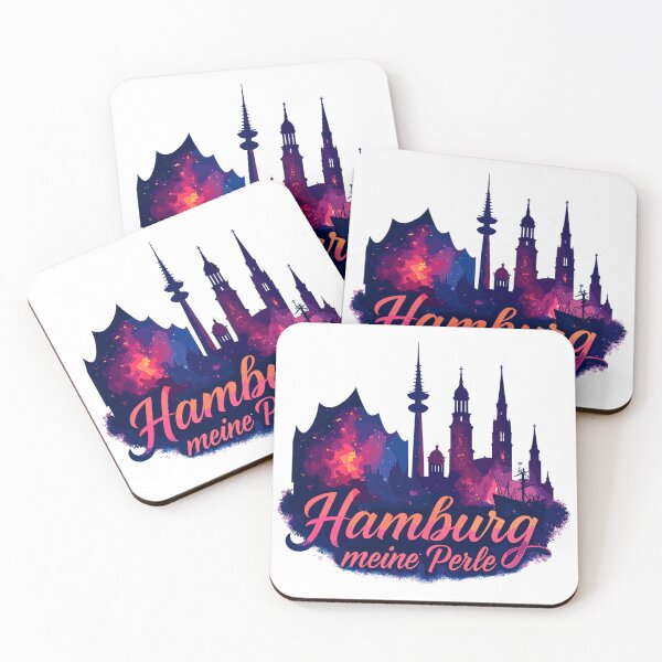 Item preview, Hamburg Pearl City Silhouette Harbor Gift designed and sold by Pineapple-Tree.