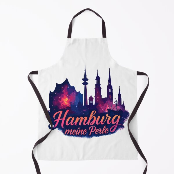 Item preview, Hamburg Pearl City Silhouette Harbor Gift designed and sold by Pineapple-Tree.