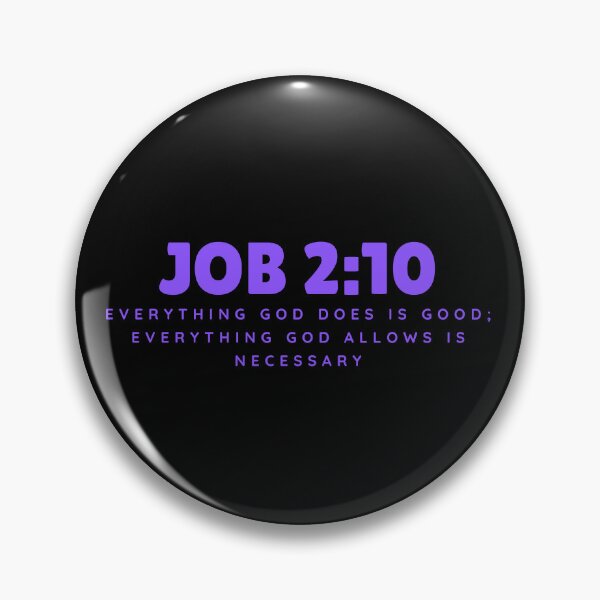 Item preview, Everything God Does Is Good – Job 2:10 Purple Typography Christian designed and sold by MoriaStore.