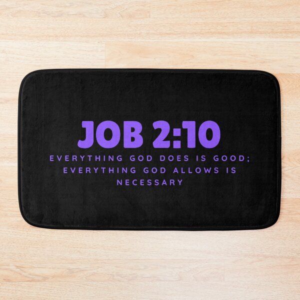 Item preview, Everything God Does Is Good – Job 2:10 Purple Typography Christian designed and sold by MoriaStore.