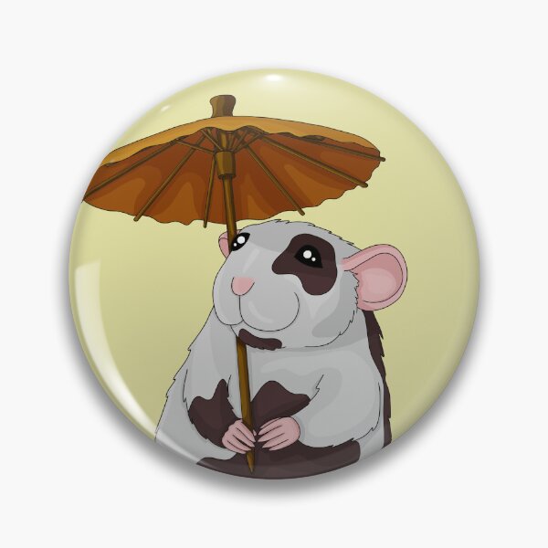 Item preview, Rat with a Summer Parasol designed and sold by Cozy Little Doodles by Hosha’na.