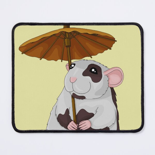 Item preview, Rat with a Summer Parasol designed and sold by Cozy Little Doodles by Hosha’na.