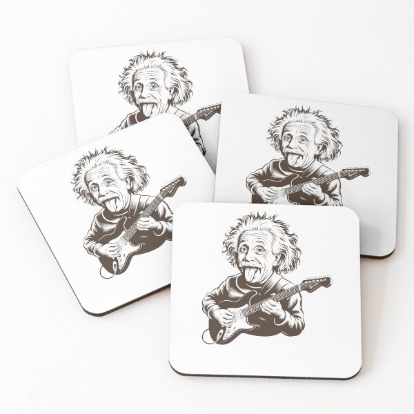 Item preview, Funny Einstein playing electric guitar physics science designed and sold by billyperks.