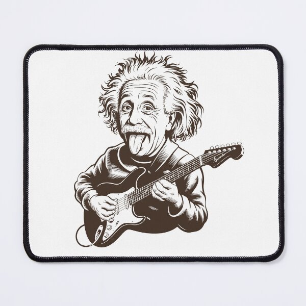 Item preview, Funny Einstein playing electric guitar physics science designed and sold by billyperks.