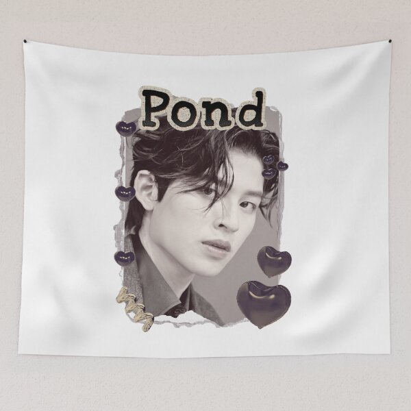 Item preview, Pond (Naravit Lertratkosum) Thailand Actor  Thai drama Entertainment Scrapbook Collage Cozy Y2K Vintage Design designed and sold by HELL0WBELLO.