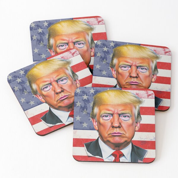 Item preview, Weathered Trump Portrait - Colorful Conflict designed and sold by CleverCulture.