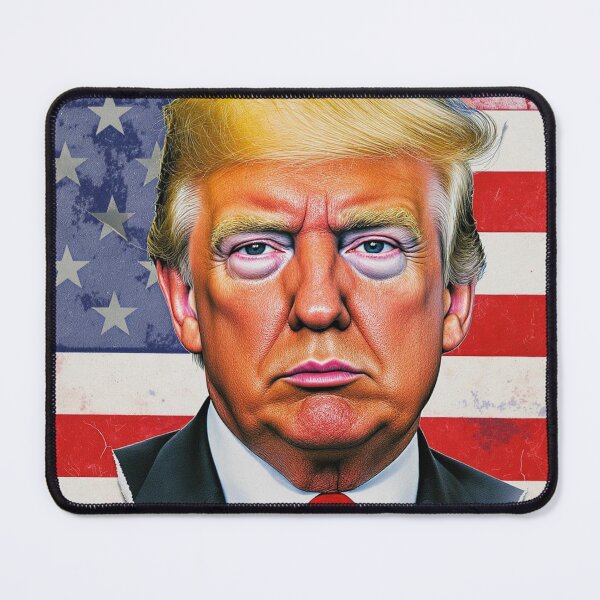 Item preview, Weathered Trump Portrait - Colorful Conflict designed and sold by CleverCulture.