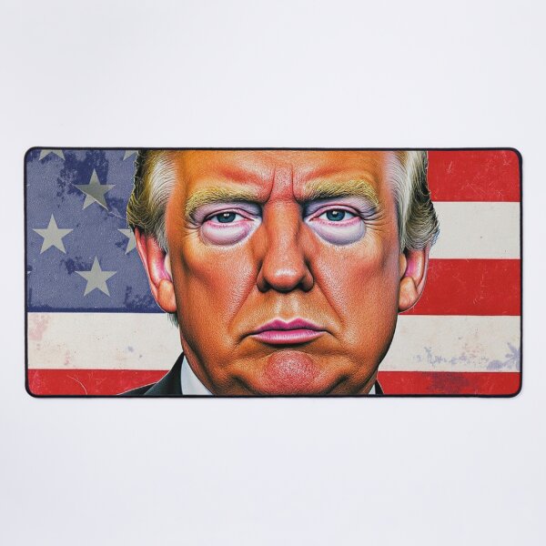 Item preview, Weathered Trump Portrait - Colorful Conflict designed and sold by CleverCulture.