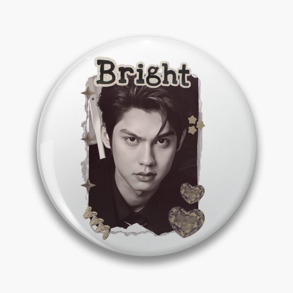 Item preview, Bright (Vachirawit Chivaaree) Thailand Actor  Thai drama Entertainment Scrapbook Collage Cozy Y2K Vintage Design designed and sold by HELL0WBELLO.