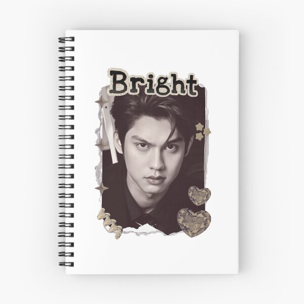 Item preview, Bright (Vachirawit Chivaaree) Thailand Actor  Thai drama Entertainment Scrapbook Collage Cozy Y2K Vintage Design designed and sold by HELL0WBELLO.