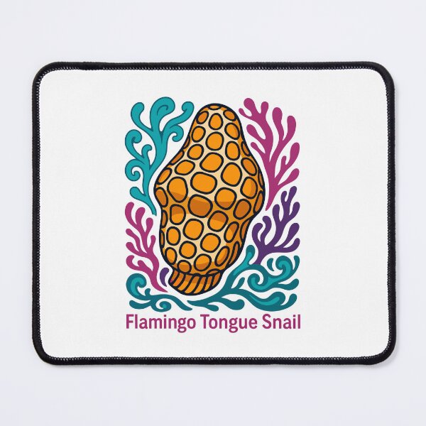 Item preview, Flamingo Tongue Snail Colorful Marine Illustration designed and sold by WildlifeInc.