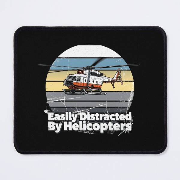 Item preview, Easily Distracted By Helicopters Over Snowy Mountain Peaks designed and sold by SkeletonsDanger.