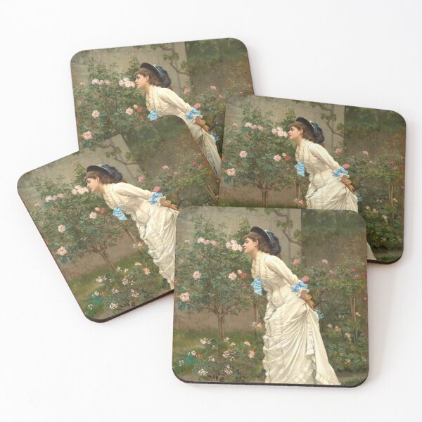 Item preview, Woman and Roses (1879) by Auguste Toulmouche designed and sold by AngyDesigns49.