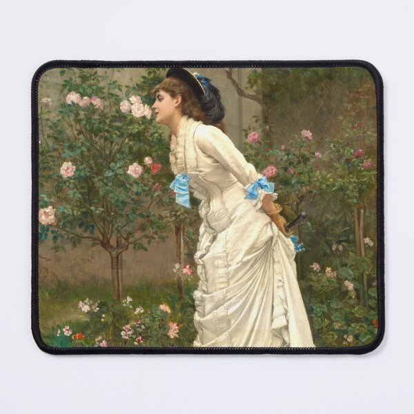 Item preview, Woman and Roses (1879) by Auguste Toulmouche designed and sold by AngyDesigns49.