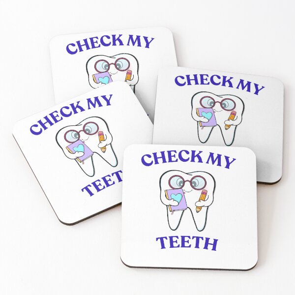 Item preview, "Check my teeth" tooth designed and sold by Chris-graphics-art.