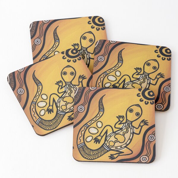 Item preview, Authentic Aboriginal Art - Lizard designed and sold by HogarthArts.