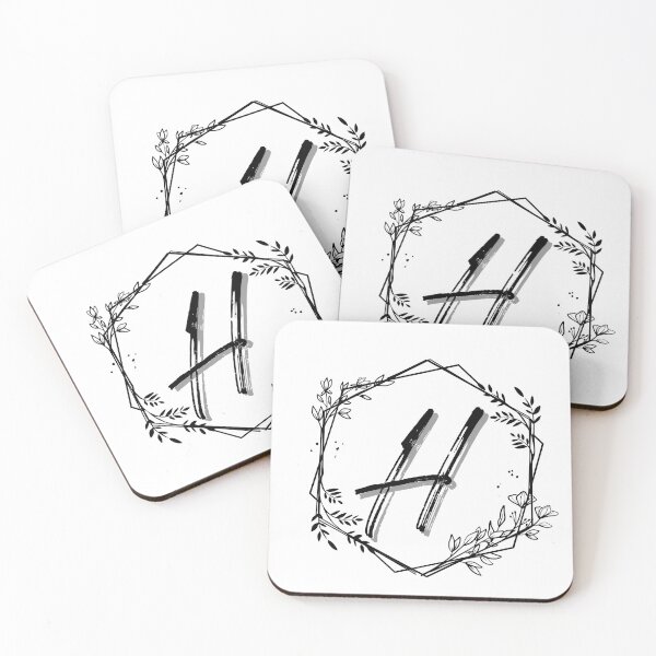 Item preview, Single Letter Monogram Design H - be proud of your name, mark your stuff with a letter designed and sold by digitalbitcraft.