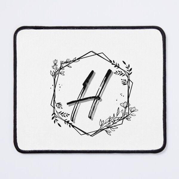 Item preview, Single Letter Monogram Design H - be proud of your name, mark your stuff with a letter designed and sold by digitalbitcraft.