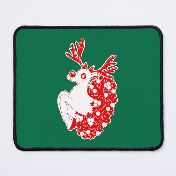 Item preview, My Rudolph Wreath With green background  designed and sold by missmann.