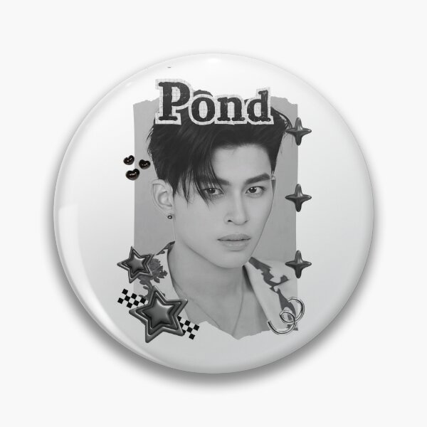 Item preview, Pond (Naravit Lertratkosum) Thailand Actor  Thai drama Entertainment members Black and White Collage Digital Art Portrait designed and sold by AJUNICE STUDIO.