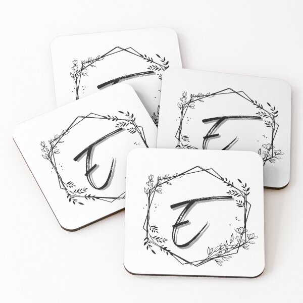Item preview, Single Letter Monogram Design E - be proud of your name, mark your stuff with a letter designed and sold by digitalbitcraft.