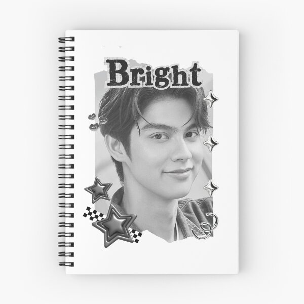 Item preview, Bright (Vachirawit Chivaaree)Thailand Actor  Thai drama Entertainment members Black and White Collage Digital Art Portrait designed and sold by AJUNICE STUDIO.