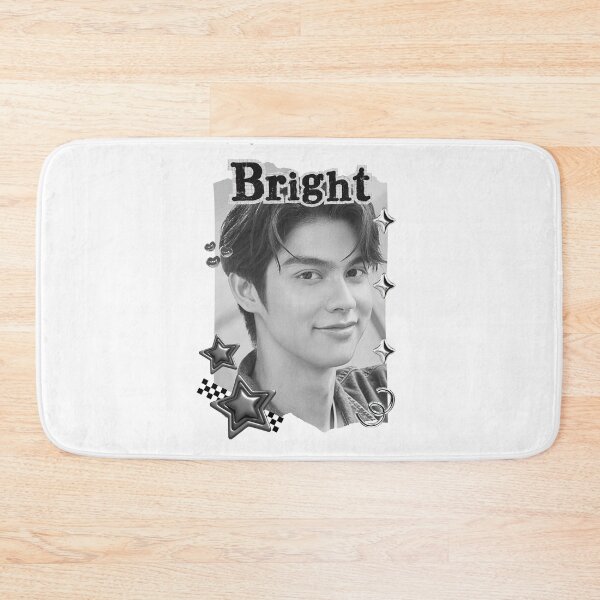 Item preview, Bright (Vachirawit Chivaaree)Thailand Actor  Thai drama Entertainment members Black and White Collage Digital Art Portrait designed and sold by AJUNICE STUDIO.