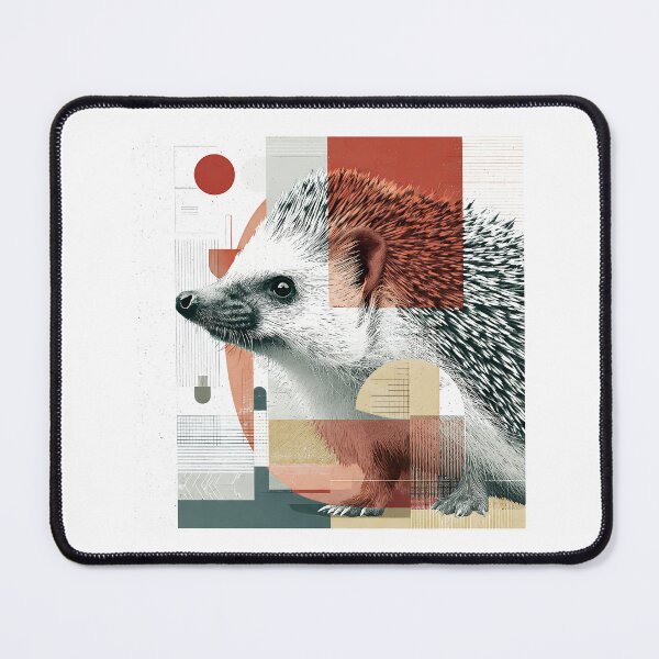 Item preview, Hedgehog as Bauhaus Style Art – Modern Geometric Animal Print, Minimal Abstract Pet Poster, Contemporary Bauhaus Decor designed and sold by OzzFrequency.