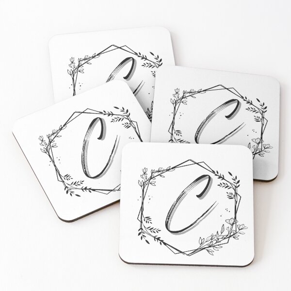 Item preview, Single Letter Monogram Design C - be proud of your name, mark your stuff with a letter designed and sold by digitalbitcraft.