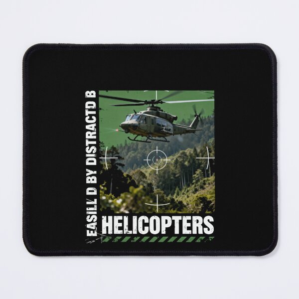 Item preview, Easily Distracted By Helicopters All Day Long designed and sold by SkeletonsDanger.