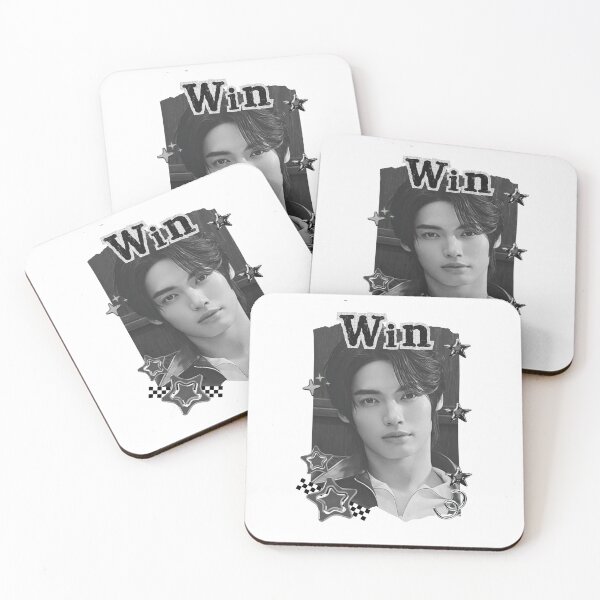 Item preview, Win (Metawin Opas-iamkajorn) Thailand Actor  Thai drama Entertainment members Black and White Collage Digital Art Portrait designed and sold by AJUNICE STUDIO.