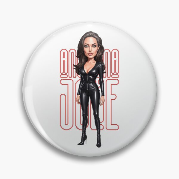 Item preview, Funny neon Angelina Jolie caricature designed and sold by vectorlove.
