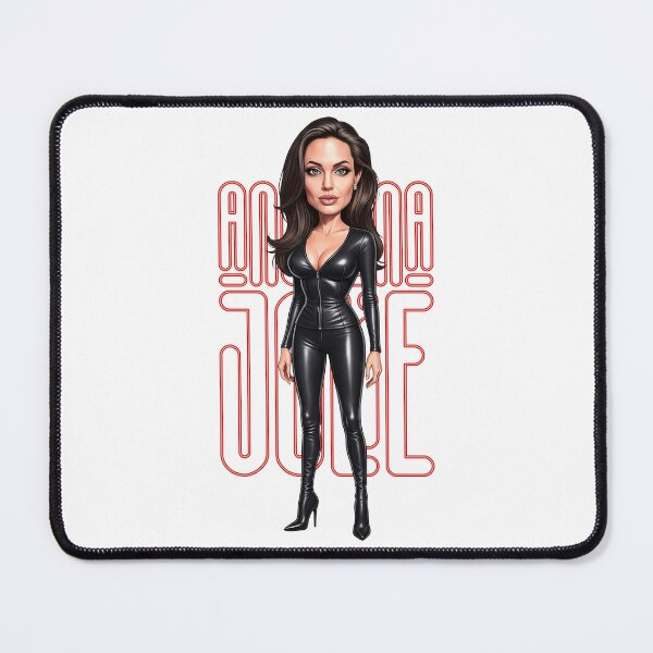 Item preview, Funny neon Angelina Jolie caricature designed and sold by vectorlove.