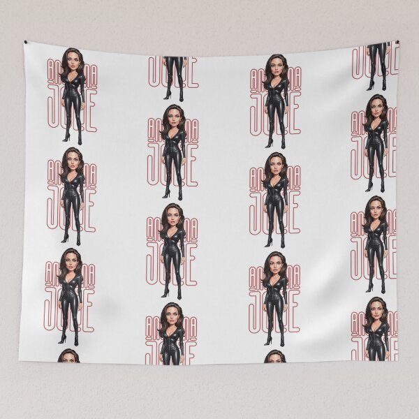 Item preview, Funny neon Angelina Jolie caricature designed and sold by vectorlove.