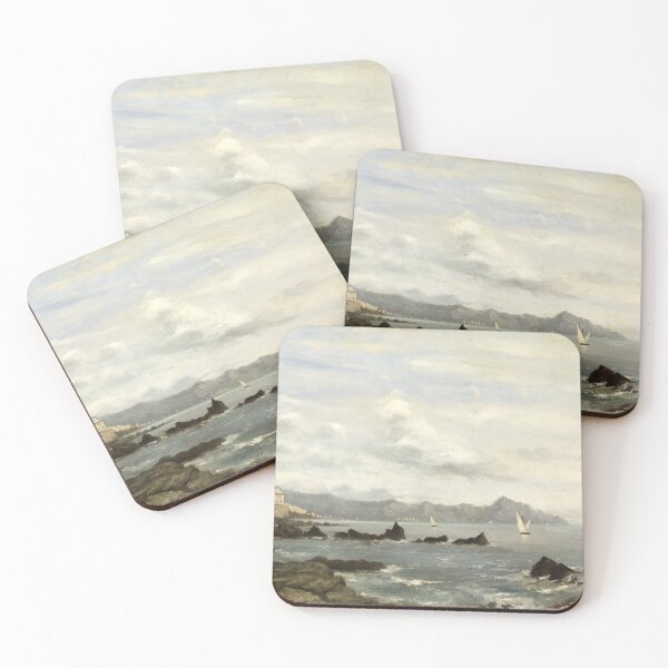 Item preview, View of Lake Geneva (before 1881) by Follower of Gustave Courbet designed and sold by AngyDesigns49.
