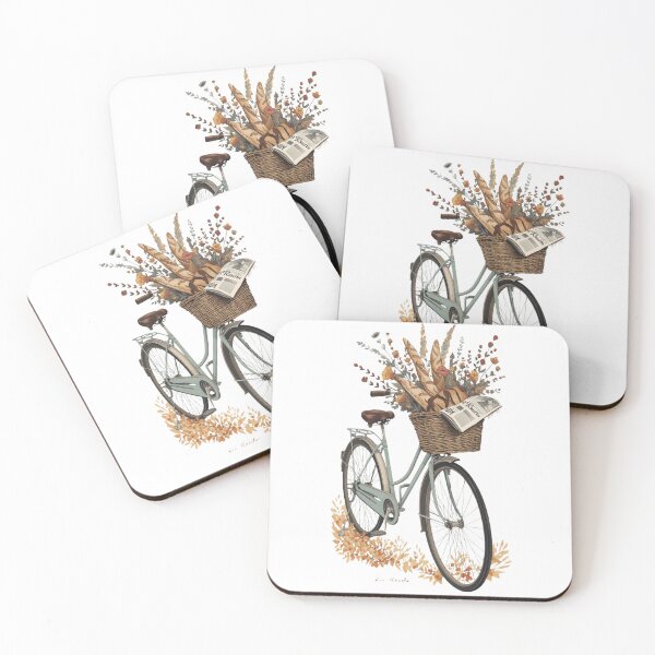 Item preview, Vintage Bicycle T-Shirt – Rustic Boho Bike with Flowers and Bread Basket designed and sold by ZYNORAworld.