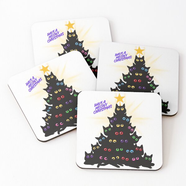 Item preview, Have a Meowy Christmas. designed and sold by Dinasshop.