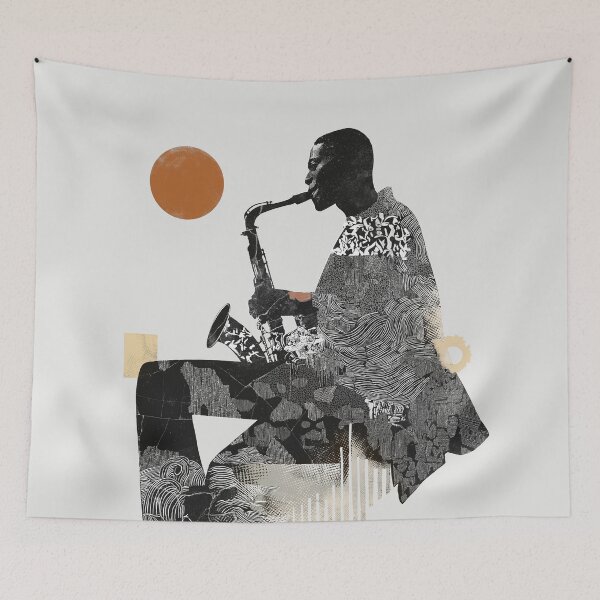Item preview, Sax Player designed and sold by CatsAndDots.