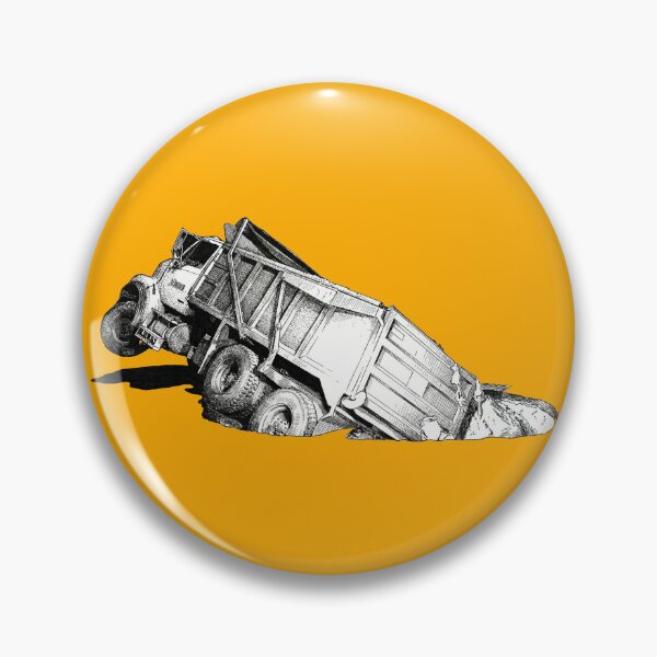 Item preview, Dump Truck Stuck in a Pothole designed and sold by Naux | Design & Illustration.