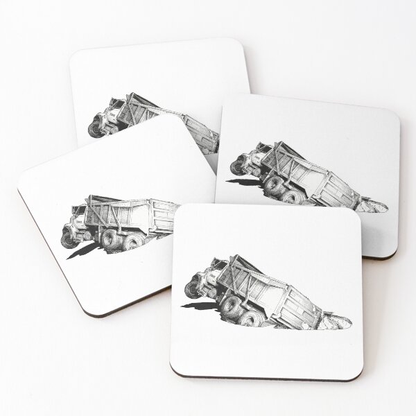 Item preview, Dump Truck Stuck in a Pothole designed and sold by Naux | Design & Illustration.