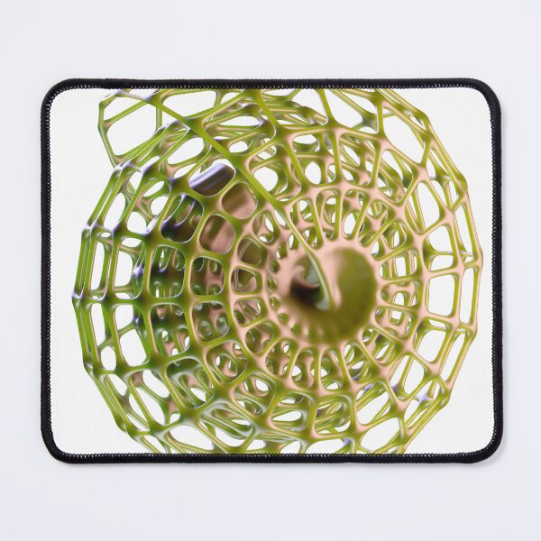Item preview, Abstract 3D Cellular Sphere | Red Metallic Reticular Structure | Transparent Background designed and sold by Keltoi-art.