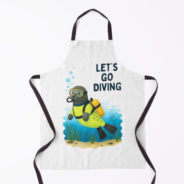 Item preview, Cute Scuba Diving Seal designed and sold by NatureStyle555.