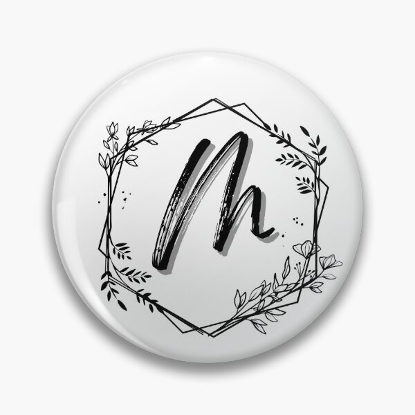 Item preview, Single Letter Monogram Design M - be proud of your name, mark your stuff with a letter designed and sold by digitalbitcraft.