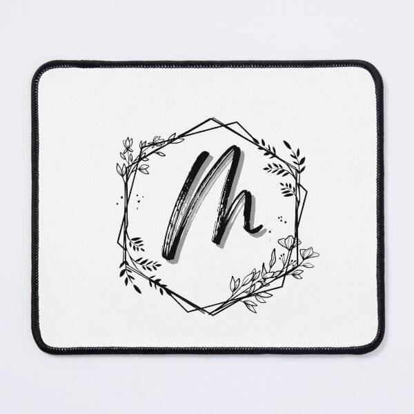 Item preview, Single Letter Monogram Design M - be proud of your name, mark your stuff with a letter designed and sold by digitalbitcraft.